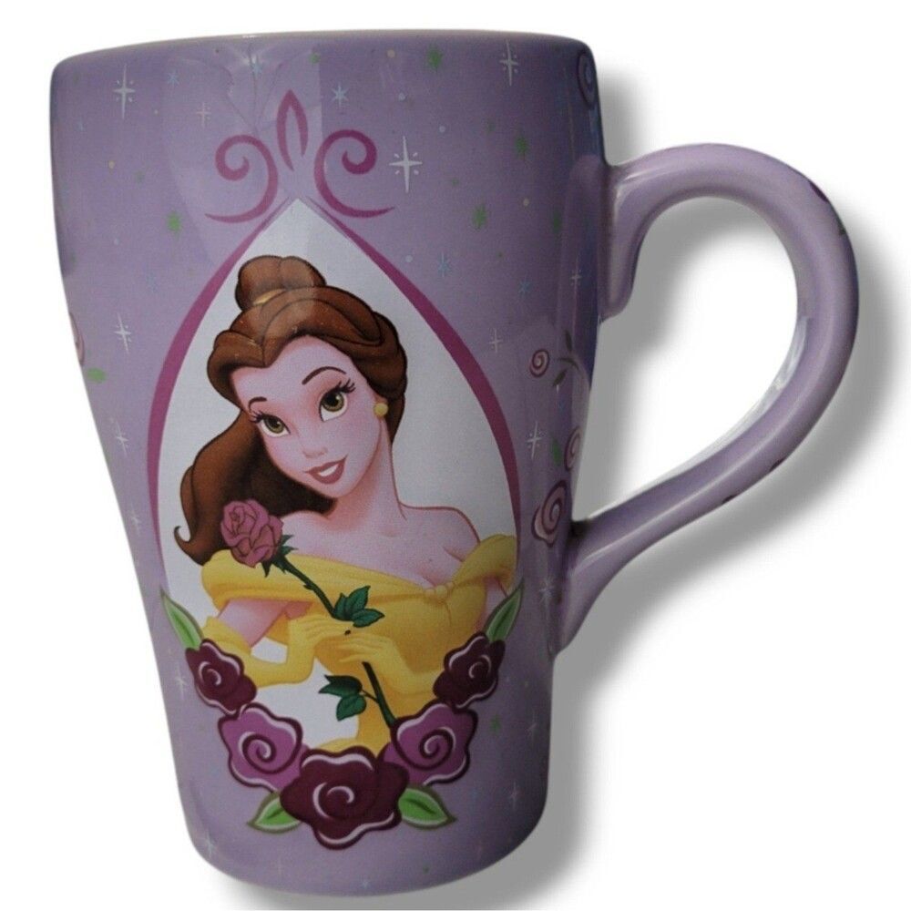 Monogram Mug Disney Mug Princess Belle Mug Disney's Beauty And The Beast Cup EUC - Picture 3 of 9